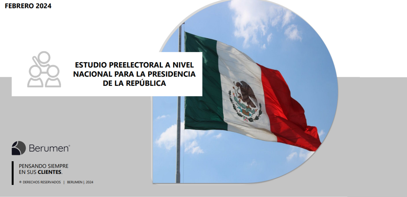 Estudio preelectoral a nivel nacional para la presidencia de la república realizado en febrero para el periódico La Razón